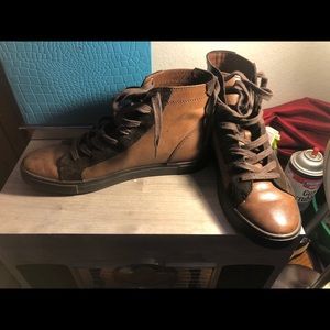 Frye sneaker hightop leather boot size 10